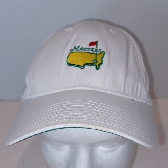 Vintage The Masters Golf Hat Leather Strap back - Picture 1 of 8